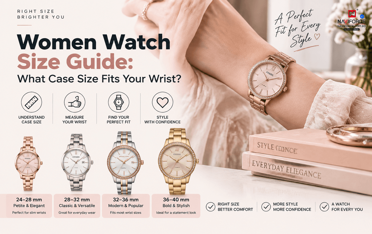 Women Watch Size Guide: What Case Size Fits Your Wrist?