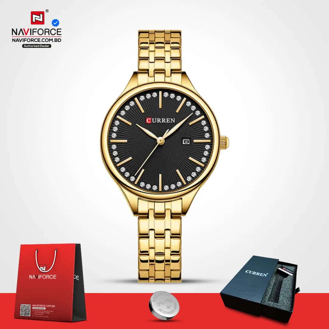 Curren-9099-For-Women-–-Gold-Black