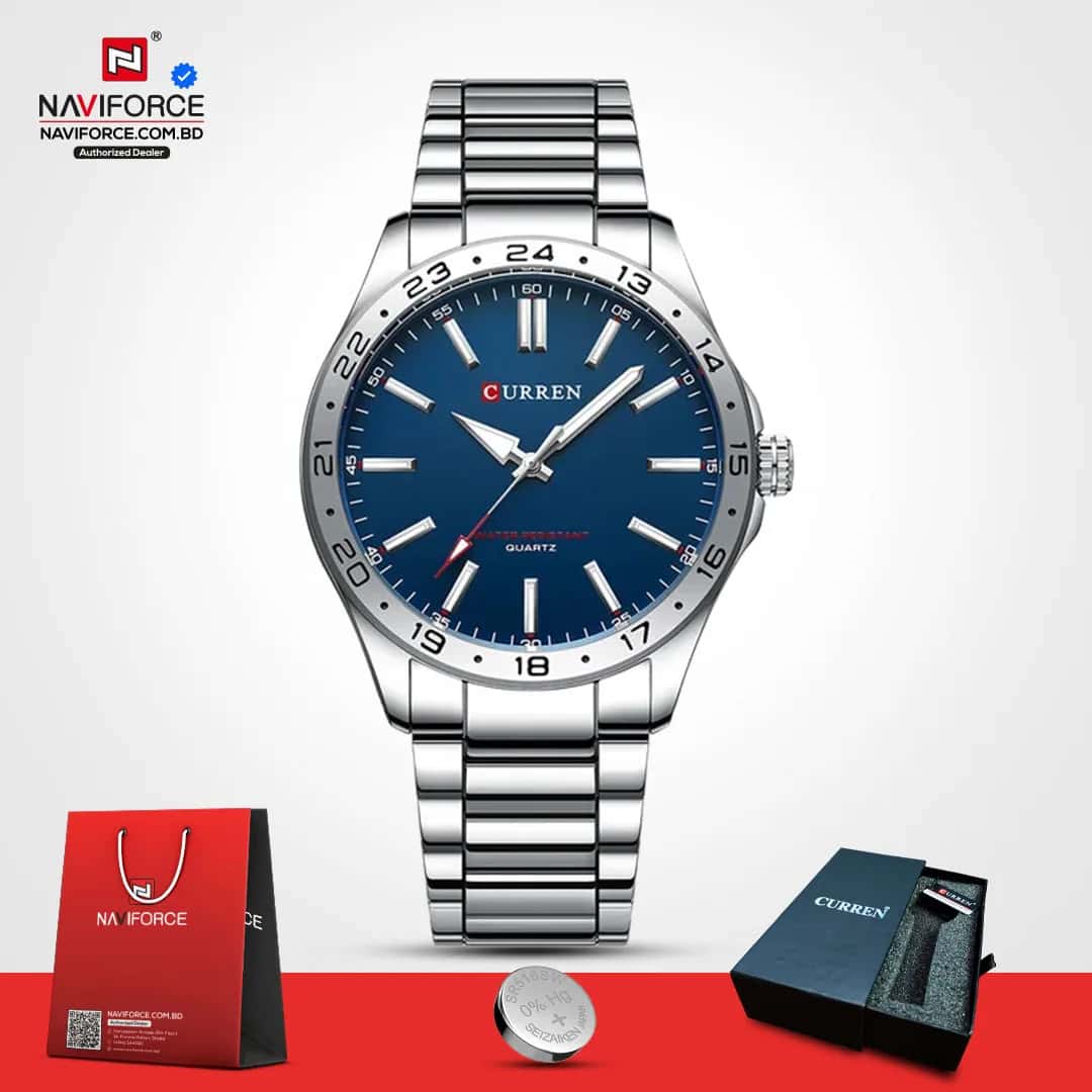 Curren-8452-CH-–-Sliver-Blue